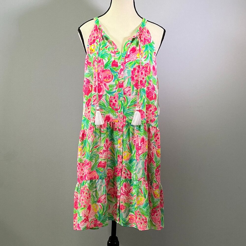 Lilly Pulitzer Carolane Women's Size M Resort White Pear Necessities Dress